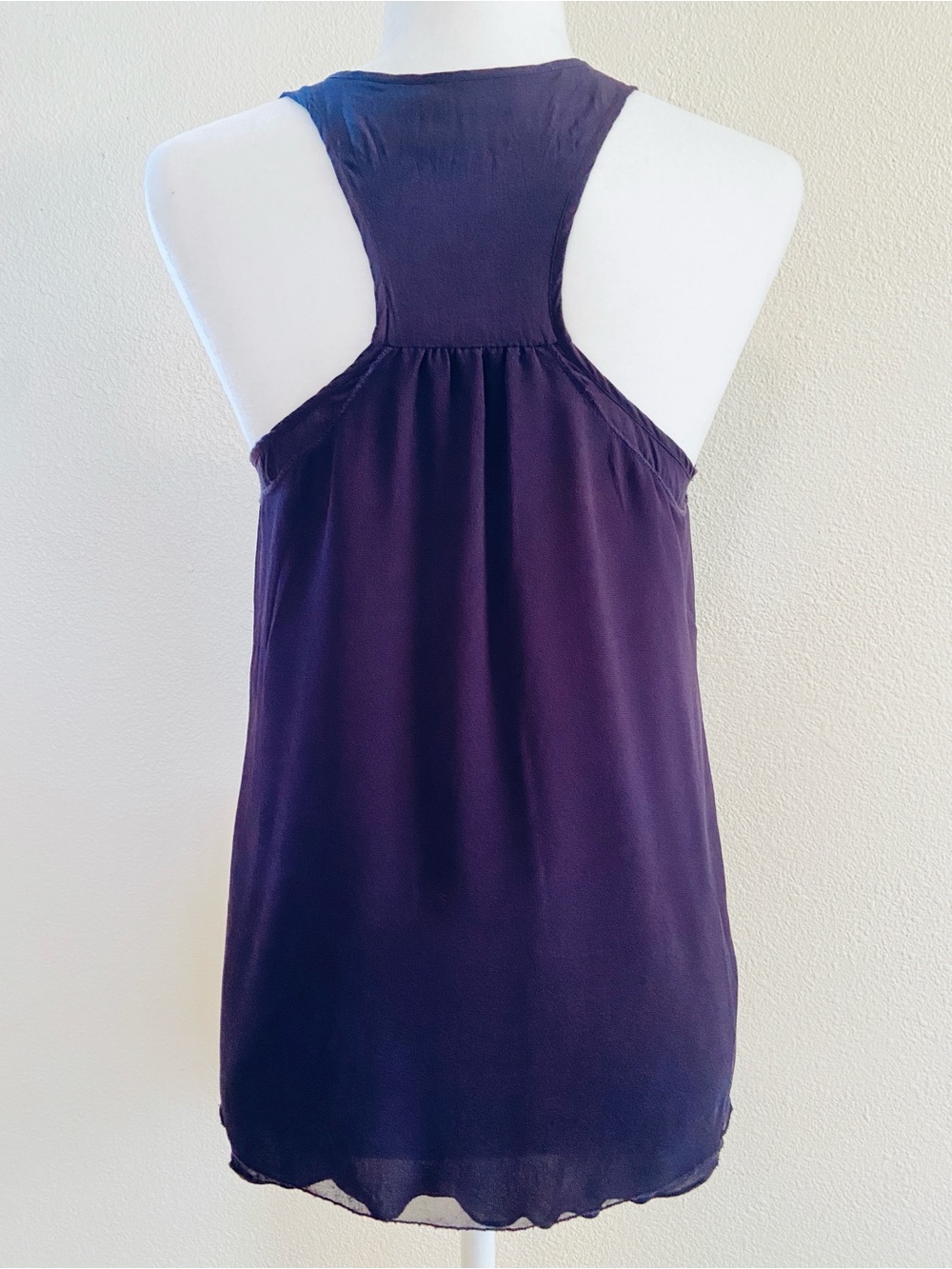 Gap Flowy Double-layer Purple Racerback Tank - Picture 6 of 8
